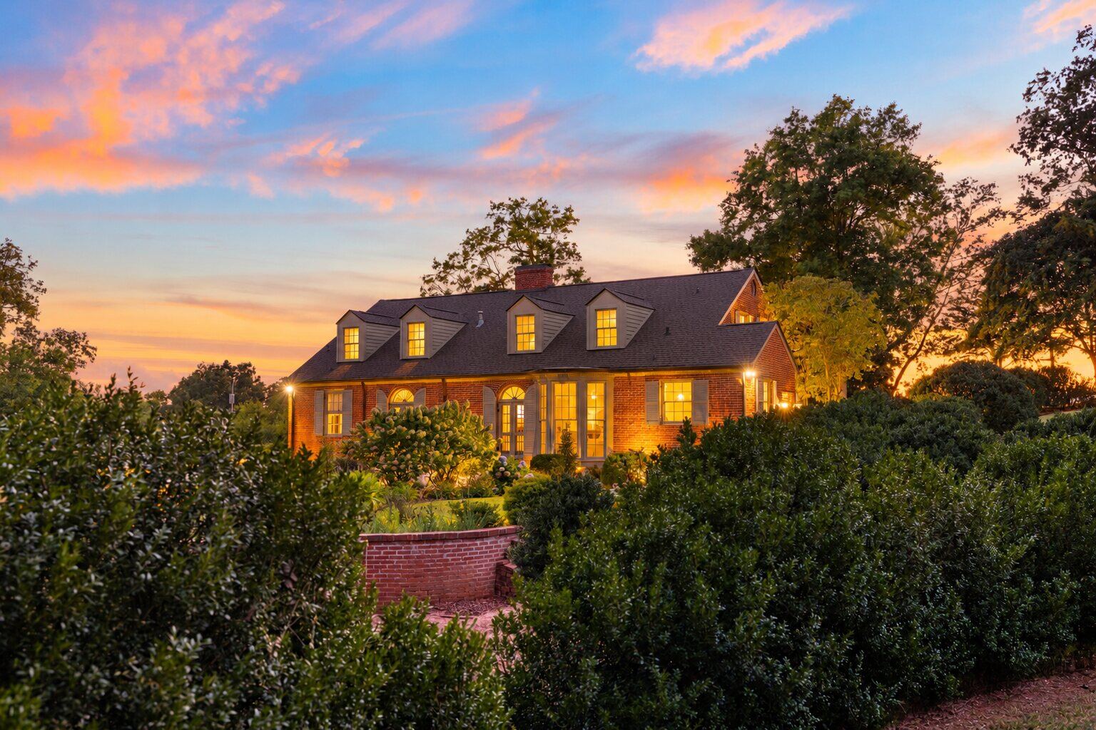 Sunset behind Lookout Mountain and Chattanooga